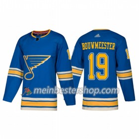 St. Louis Blues Jay Bouwmeester 19 Adidas 2018-2019 Alternate Trikot Authentic - Herren
